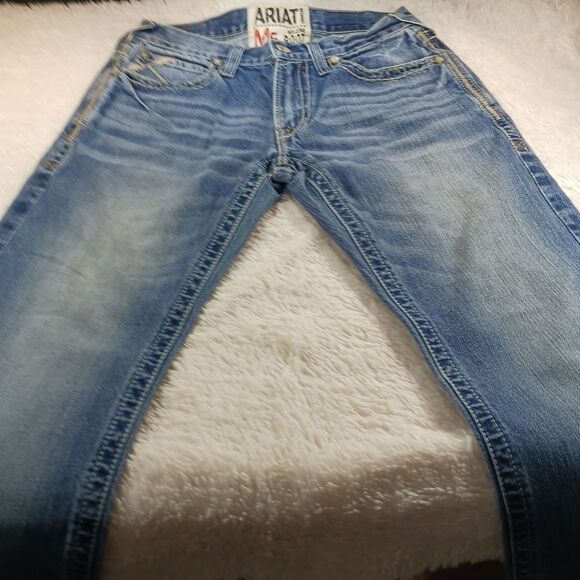 Ariat M6 Slim Boot Womans Distressed Denim Jeans 100%Cotton 30x28 Measurements. - Picture 12 of 16